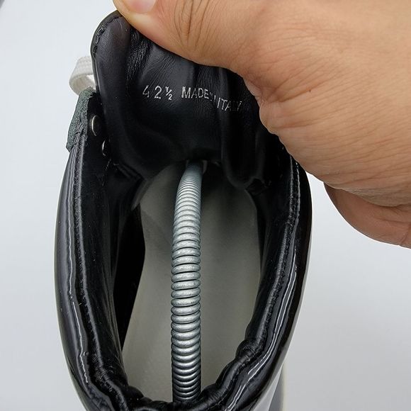 Jimmy Choo Patent Leather High Top Sneakers Black 42.5